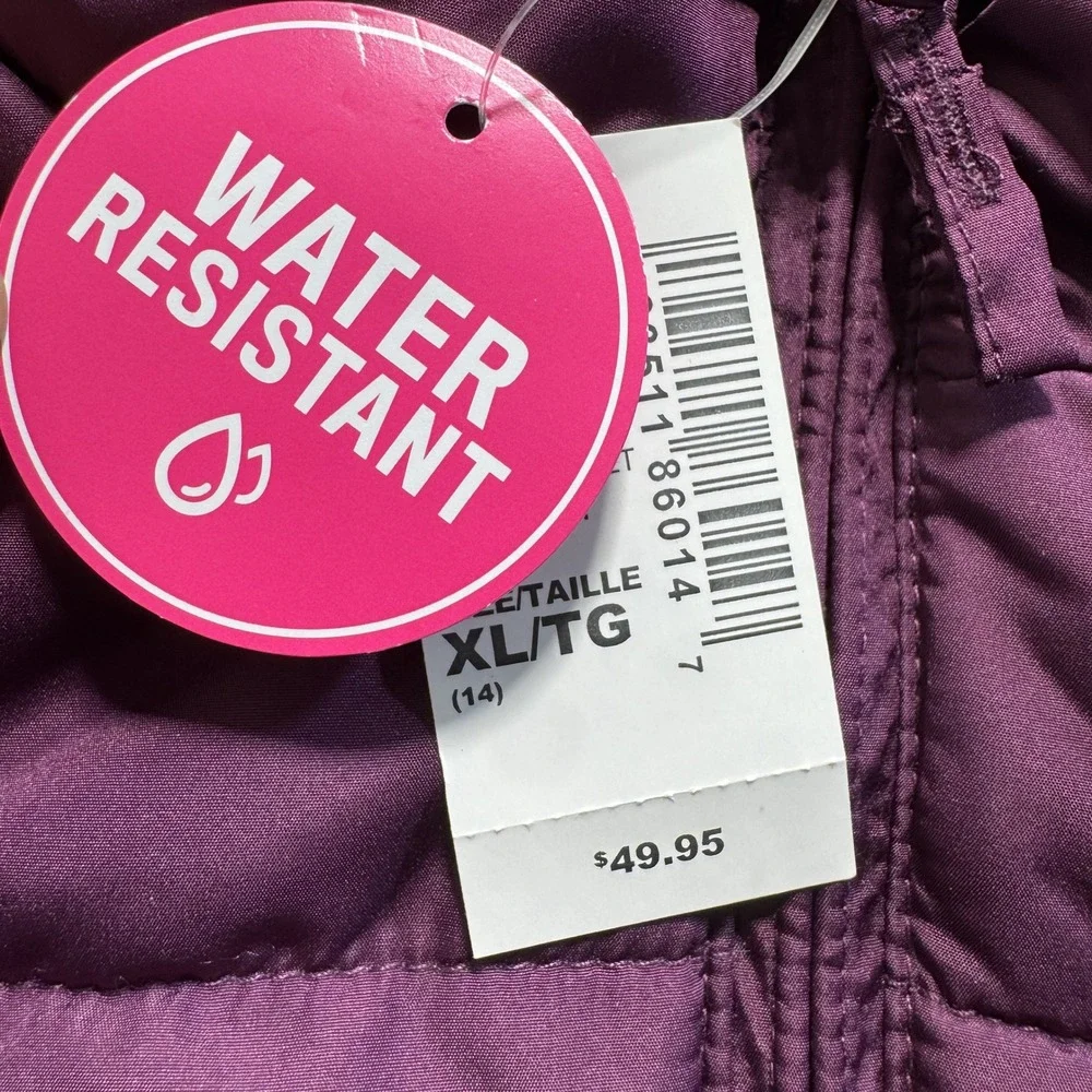 The Children's Place Puffer‎ Jacket Girl Sz XL Purple New With Tags